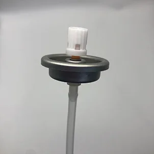 Carburetor cleaner aerosol can nozzle mechanism